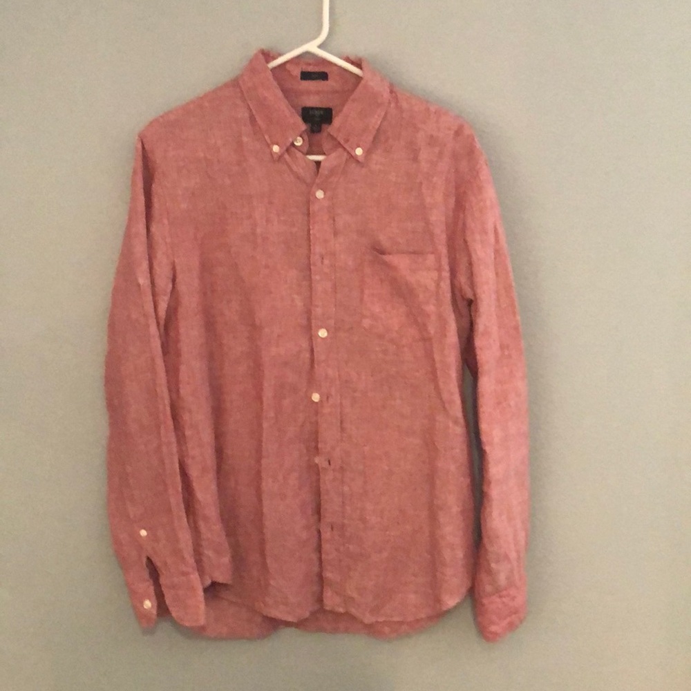 Jcrew mens M linen oxford